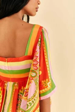 Farm Rio Beach Toucans Scarf Midi Dress -Perfect Top Shop 309297 05