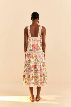 Farm Rio Off-White Macaw Bloom Midi Dress 11 Farm Rio Off-White Macaw Bloom Midi Dress -Perfect Top Shop 309302 04