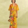 Farm Rio Yellow Macaw Bloom Pants -Perfect Top Shop 309404 01