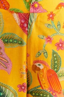 Farm Rio Yellow Macaw Bloom Pants -Perfect Top Shop 309404 05