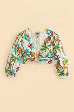 Farm Rio Tropical Paradise Crop Top -Perfect Top Shop 309407 06