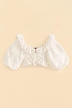 Farm Rio Off-White Lace Crop Top -Perfect Top Shop 309426 06