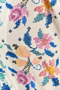 Farm Rio Off-White Romantic Bandanas Bodysuit -Perfect Top Shop 309428 04