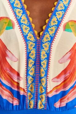 Farm Rio Off-White Vivid Garden Bodysuit -Perfect Top Shop 309429 04