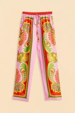 Farm Rio Beach Toucans Scarf Lenzing™ Ecovero™ Viscose Pants -Perfect Top Shop 309435 05