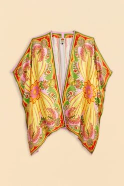 Farm Rio Beach Toucans Scarf Lenzing™ Ecovero™ Viscose Kimono -Perfect Top Shop 309436 06