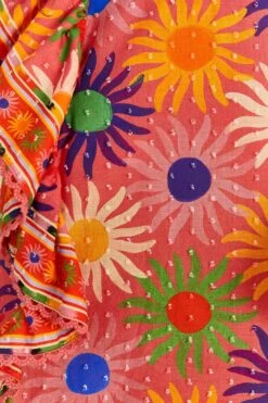 Farm Rio Coral Summer Sun Blouse 11 Farm Rio Coral Summer Sun Blouse -Perfect Top Shop 309447 05