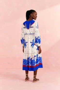 Farm Rio Off-White Jungle Chic Midi Dress -Perfect Top Shop 309509 04