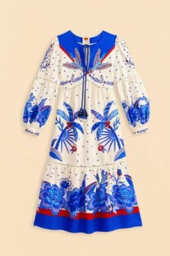 Farm Rio Off-White Jungle Chic Midi Dress -Perfect Top Shop 309509 06