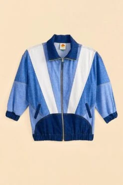 Farm Rio Patchwork Denim Jacket -Perfect Top Shop 309569 05