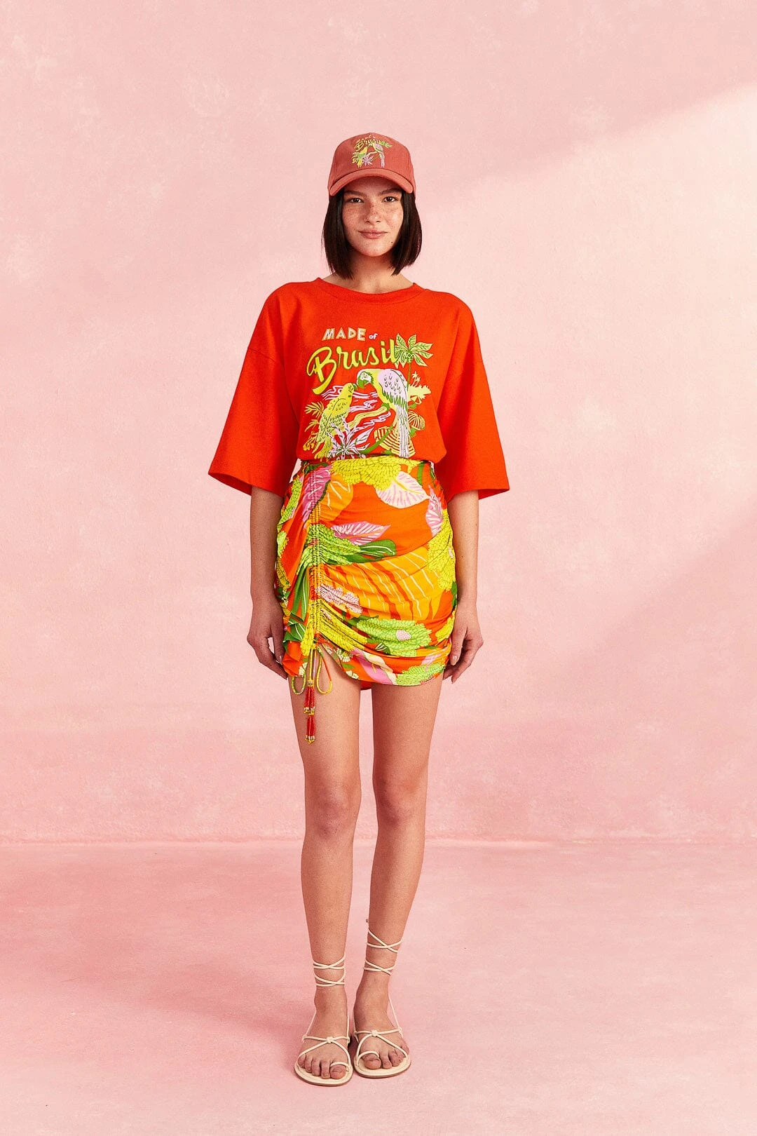 Farm Rio Red Brasil Organic Cotton T-Shirt 4 Farm Rio Red Brasil Organic Cotton T-Shirt - Image 2