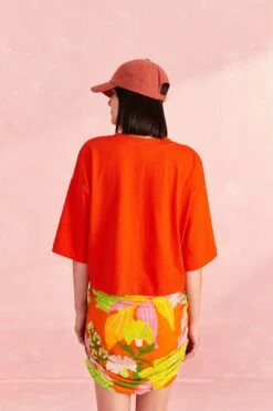 Farm Rio Red Brasil Organic Cotton T-Shirt 9 Farm Rio Red Brasil Organic Cotton T-Shirt -Perfect Top Shop 309570 03