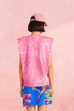 Farm Rio Pink Coconut Organic Cotton T-Shirt -Perfect Top Shop 309575 04