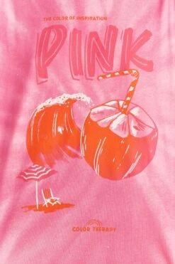 Farm Rio Pink Coconut Organic Cotton T-Shirt -Perfect Top Shop 309575 05