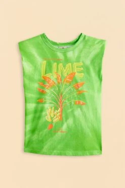 Farm Rio Green Lime Bananas Organic Cotton T-Shirt -Perfect Top Shop 309576 05