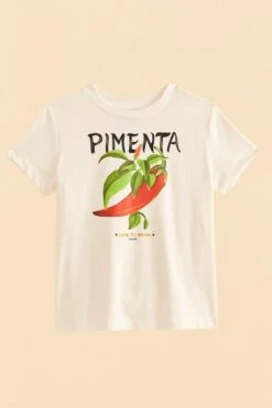 Farm Rio Off-White Peppers Organic Cotton T-shirt -Perfect Top Shop 309585 05