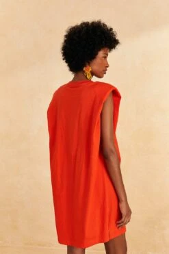 Farm Rio Red Brasil Mini T-Shirt Dress -Perfect Top Shop 309588 04