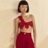 Farm Rio Red Twisted Top -Perfect Top Shop 309602 01