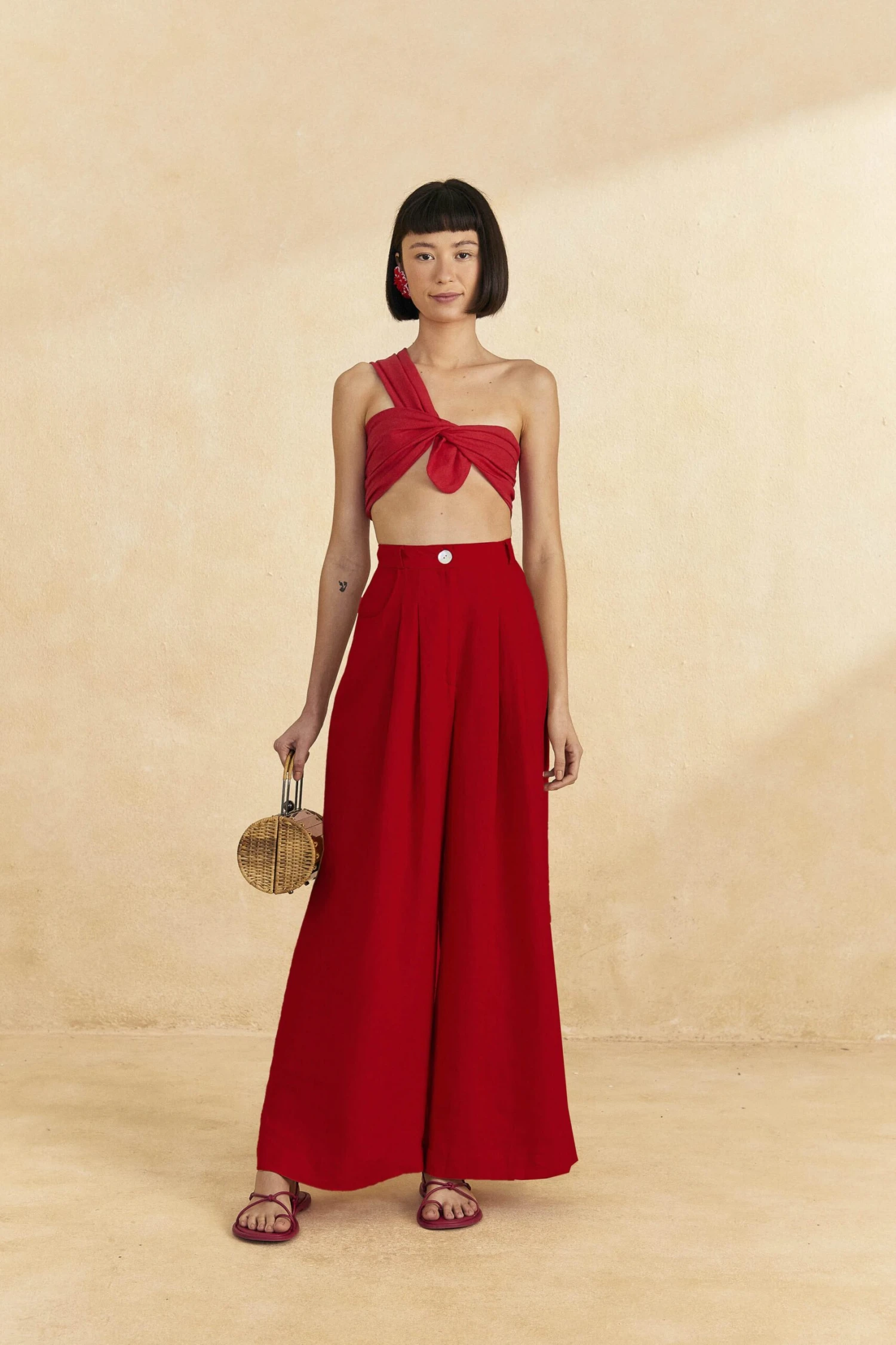 Farm Rio Red Twisted Top 4 Farm Rio Red Twisted Top - Image 2