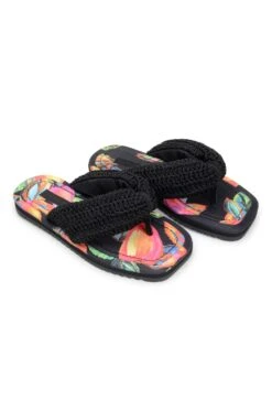 Farm Rio Cashew Crochet Puffy Flip Flop