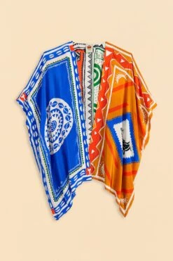 Farm Rio Off-White Pitta Colors Kimono -Perfect Top Shop 310669 06