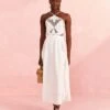 Farm Rio Off-White Embroidered Midi Dress -Perfect Top Shop 310674 01