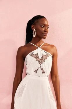 Farm Rio Off-White Embroidered Midi Dress 10 Farm Rio Off-White Embroidered Midi Dress -Perfect Top Shop 310674 03