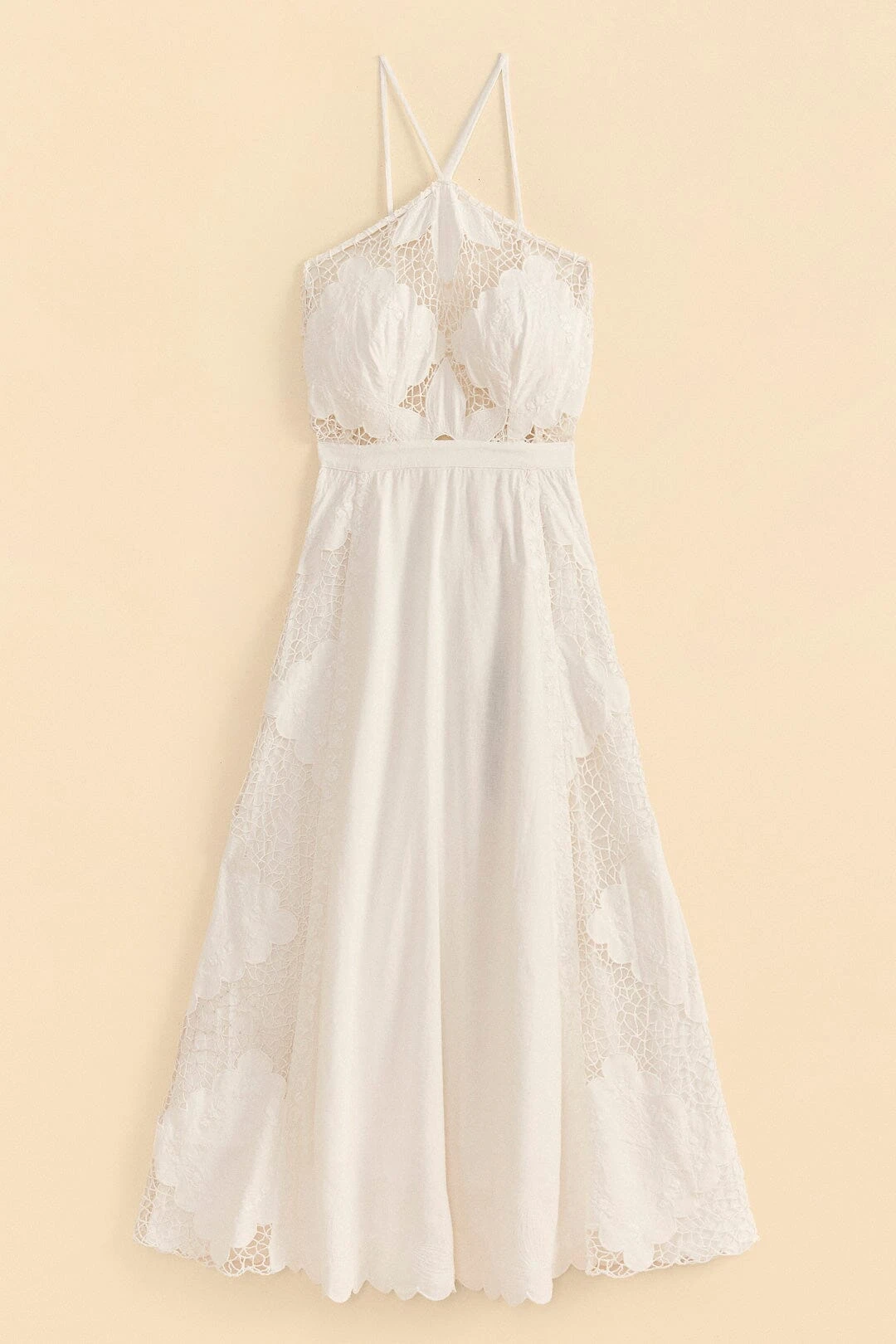 Farm Rio Off-White Embroidered Midi Dress 8 Farm Rio Off-White Embroidered Midi Dress - Image 6