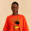 Farm Rio Orange Tropical Love Organic Cotton T-Shirt -Perfect Top Shop 310678 01