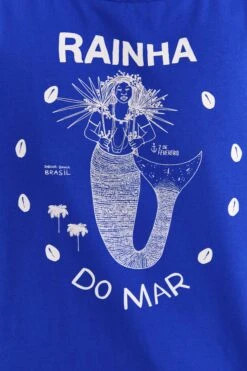 Farm Rio Blue Rainha Do Mar Organic Cotton T-Shirt 10 Farm Rio Blue Rainha Do Mar Organic Cotton T-Shirt -Perfect Top Shop 310682 04