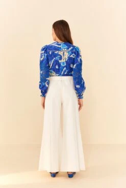 Farm Rio Off White Twill Pants -Perfect Top Shop 311317 03