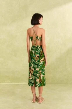 Farm Rio Tropical Leaves Midi Dress 11 Farm Rio Tropical Leaves Midi Dress -Perfect Top Shop 311337 04