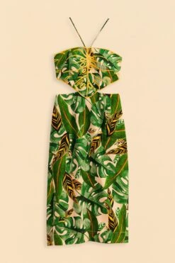 Farm Rio Tropical Leaves Midi Dress 13 Farm Rio Tropical Leaves Midi Dress -Perfect Top Shop 311337 06
