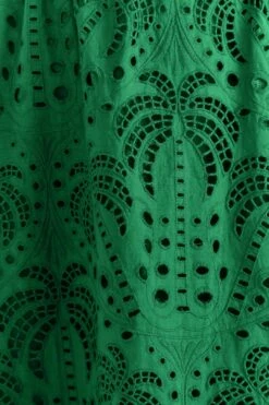 Farm Rio Green Coconut Tree Richelieu Midi Dress -Perfect Top Shop 311340 05