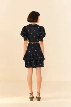 Farm Rio Zodiac Cross Stitch Crop Top 9 Farm Rio Zodiac Cross Stitch Crop Top -Perfect Top Shop 311429 04