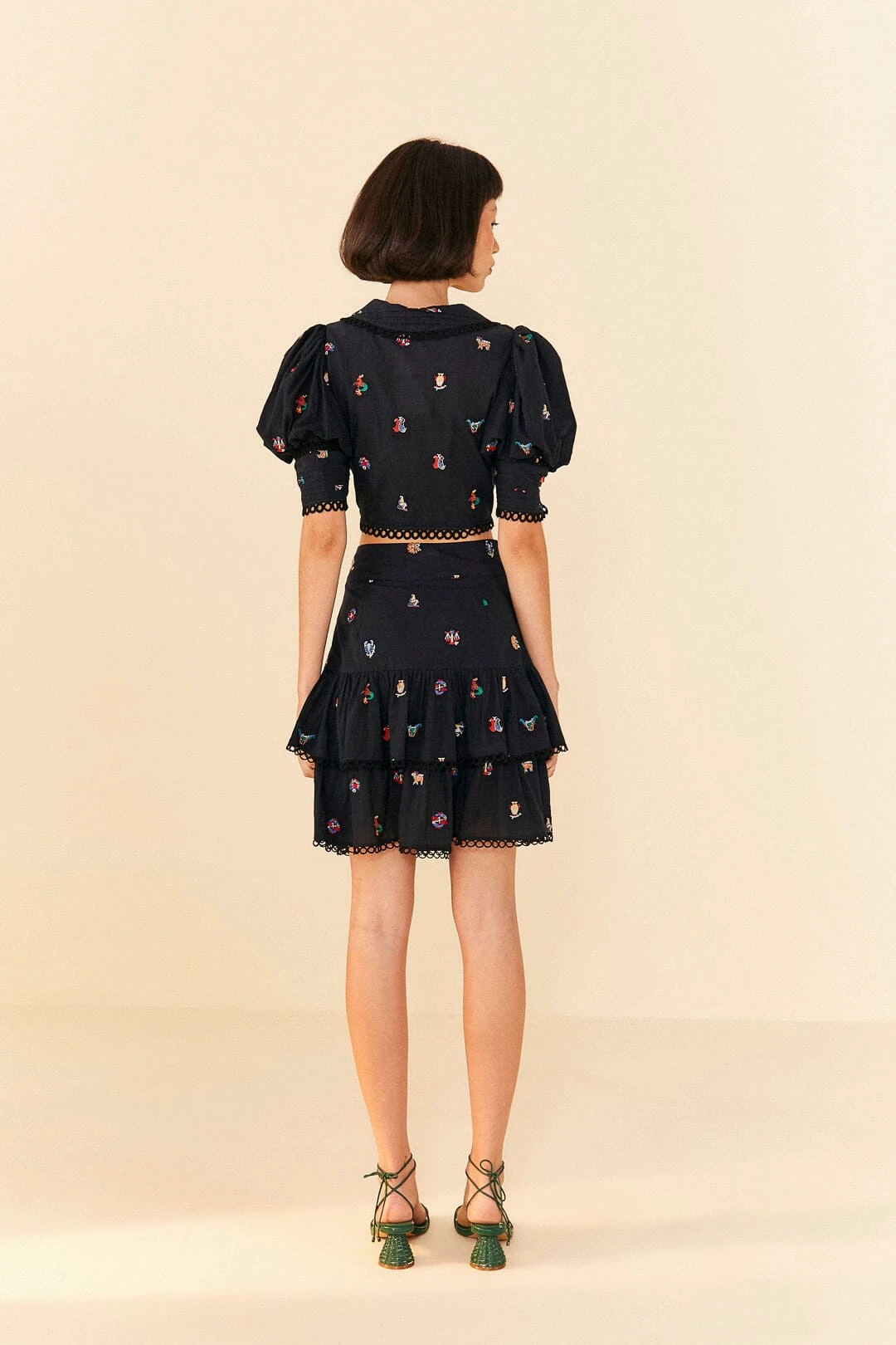 Farm Rio Zodiac Cross Stitch Crop Top 5 Farm Rio Zodiac Cross Stitch Crop Top - Image 3