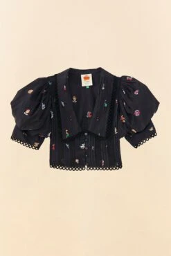 Farm Rio Zodiac Cross Stitch Crop Top 11 Farm Rio Zodiac Cross Stitch Crop Top -Perfect Top Shop 311429 06 1