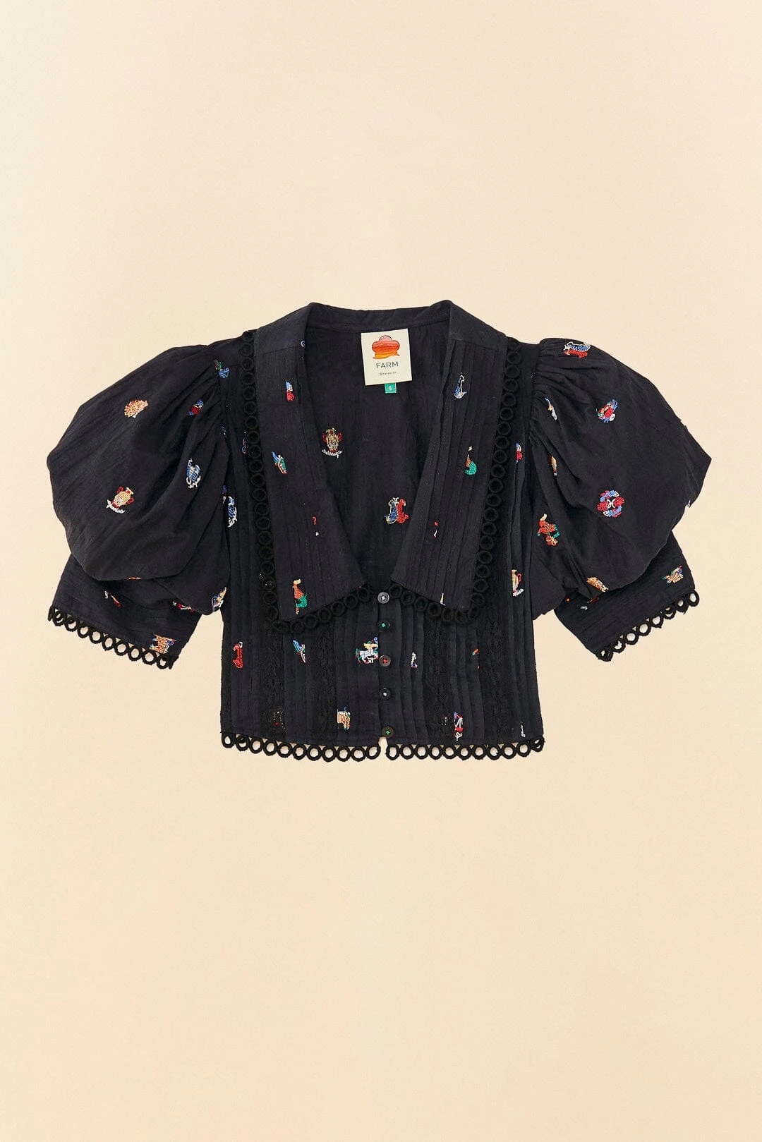 Farm Rio Zodiac Cross Stitch Crop Top 7 Farm Rio Zodiac Cross Stitch Crop Top - Image 5