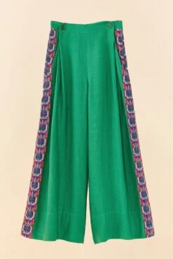 Farm Rio Embroided Green Pants 13 Farm Rio Embroided Green Pants -Perfect Top Shop 311436 06