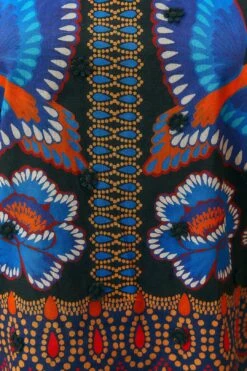 Farm Rio Black Ainika Sparkle Short Sleeve Blouse -Perfect Top Shop 312281 05