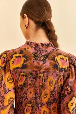 Farm Rio Blush Garden Bloom Smocked Blouse 11 Farm Rio Blush Garden Bloom Smocked Blouse -Perfect Top Shop 312287 04