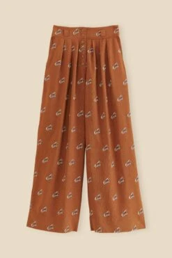 Farm Rio Caramel Embroidered Horses Pants -Perfect Top Shop 312388 06