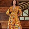 Farm Rio Yellow Palms Party Midi Dress 1 Farm Rio Yellow Palms Party Midi Dress -Perfect Top Shop 312461 01