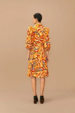 Farm Rio Yellow Palms Party Midi Dress 14 Farm Rio Yellow Palms Party Midi Dress -Perfect Top Shop 312461 04