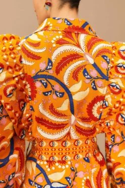 Farm Rio Yellow Palms Party Midi Dress 15 Farm Rio Yellow Palms Party Midi Dress -Perfect Top Shop 312461 06