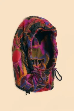 Farm Rio Black Wild Horses Reversible Puffer Jacket -Perfect Top Shop 312503 012