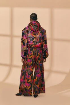 Farm Rio Black Wild Horses Reversible Puffer Jacket -Perfect Top Shop 312503 07