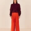 Farm Rio Orange Tailored Pants -Perfect Top Shop 312657 01
