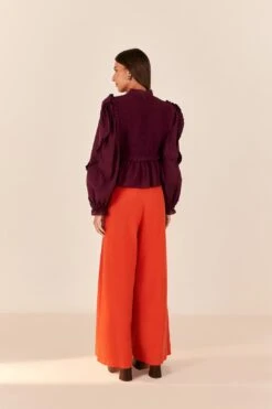Farm Rio Orange Tailored Pants 9 Farm Rio Orange Tailored Pants -Perfect Top Shop 312657 03