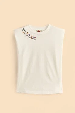 Farm Rio Nature Is The Future Embroidered Organic Cotton T-Shirt -Perfect Top Shop 313563 06